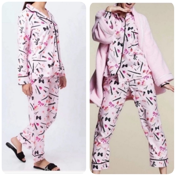 Kate Spade Pajamas XL"All Dolled Up"+ Pink Bag-Skin Care/Makeup. Gift Mom Day! - Picture 8 of 16